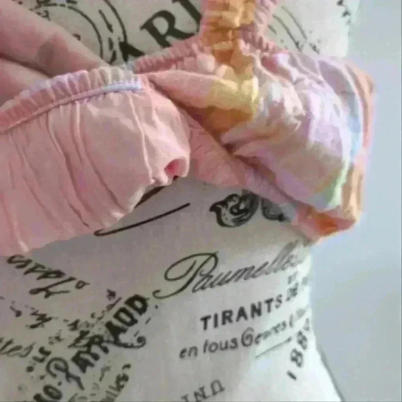 AMERICAN EAGLE | Women's Multicolored Woven Plaid Cropped Bra Cami - Picture 6 of 6